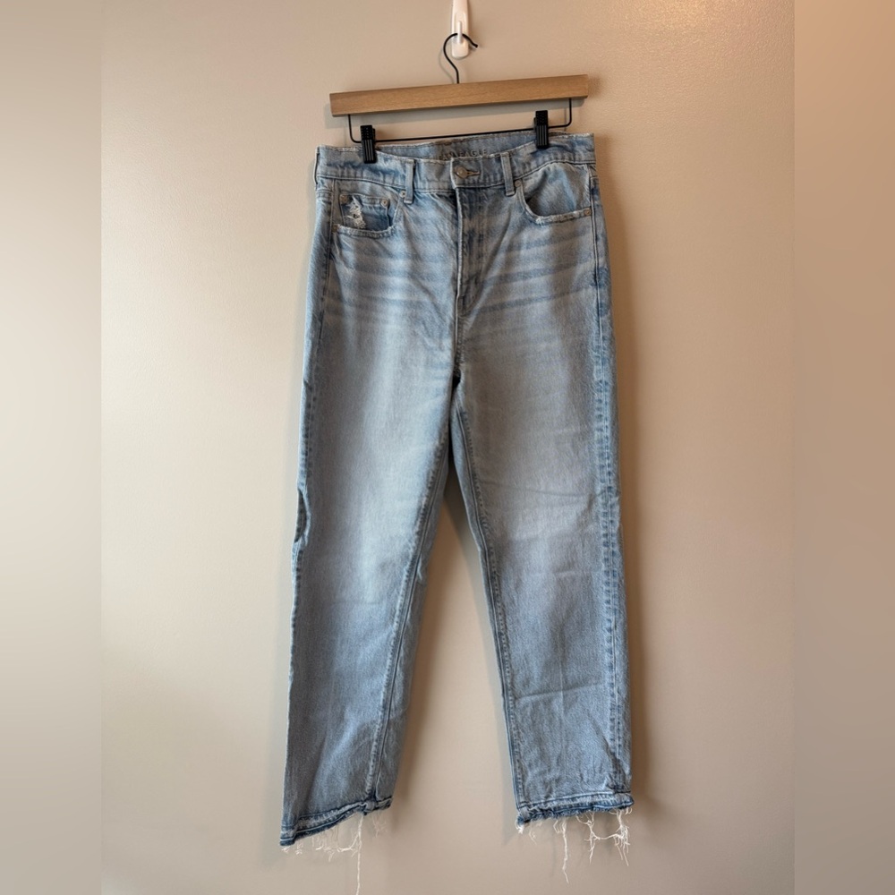 American Eagle Outfitters Super High Rise Straight Leg Jeans
